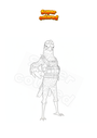 Dibujo para colorear Fortnite Ken Kestrel