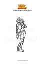Dibujo para colorear Fortnite Rerbirth Harley Quinn