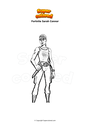 Dibujo para colorear Fortnite Sarah Connor