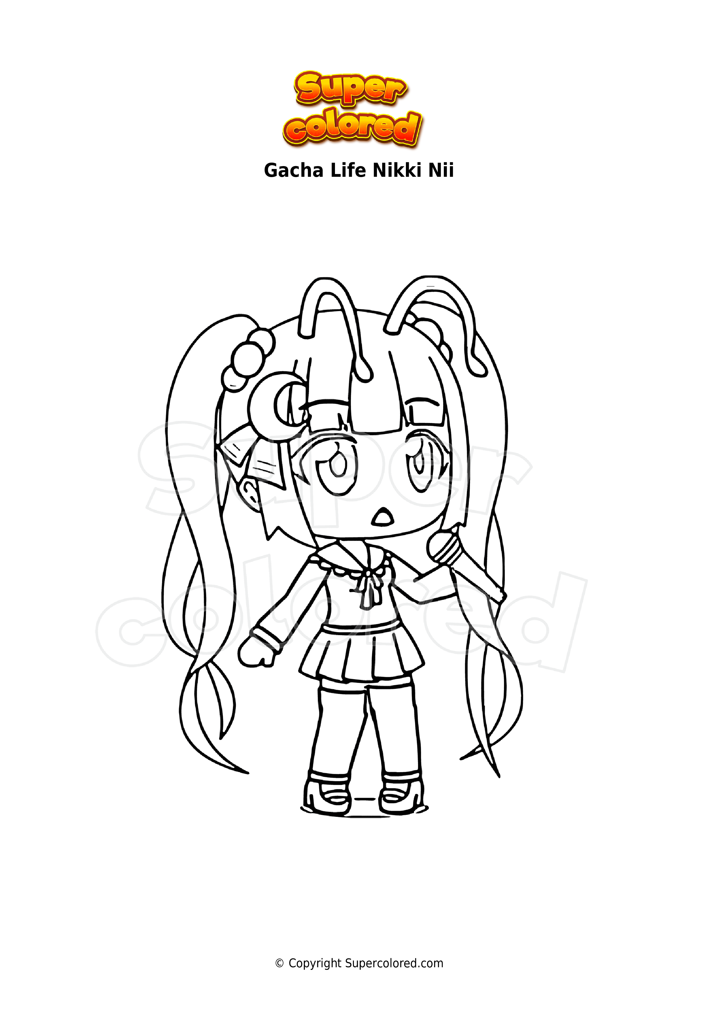 Dibujos de gacha life para pintar