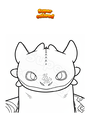 Dibujo para colorear La cara de Desdentao en Cómo entrenar a tu dragón