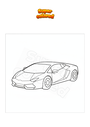 Dibujo para colorear Lamborghini