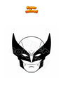 Dibujo para colorear Máscara de Wolverine