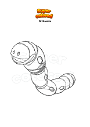 Dibujo para colorear Pokemon Orthworm
