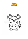 Dibujo para colorear Pequeño ratón