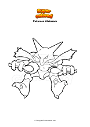 Dibujo para colorear Pokemon Alakazam