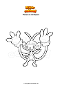 Dibujo para colorear Pokemon Ambipom