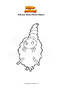 Dibujo para colorear Pokemon Burmy Tronco Basura