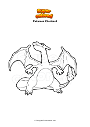 Dibujo para colorear Pokemon Charizard