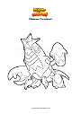 Dibujo para colorear Pokemon Crawdaunt