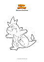 Dibujo para colorear Pokemon Croconaw