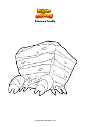 Dibujo para colorear Pokemon Crustle