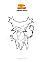 Dibujo para colorear Pokemon Delcatty