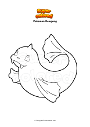 Dibujo para colorear Pokemon Dewgong