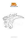 Dibujo para colorear Pokemon Dracozolt