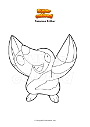 Dibujo para colorear Pokemon Drilbur