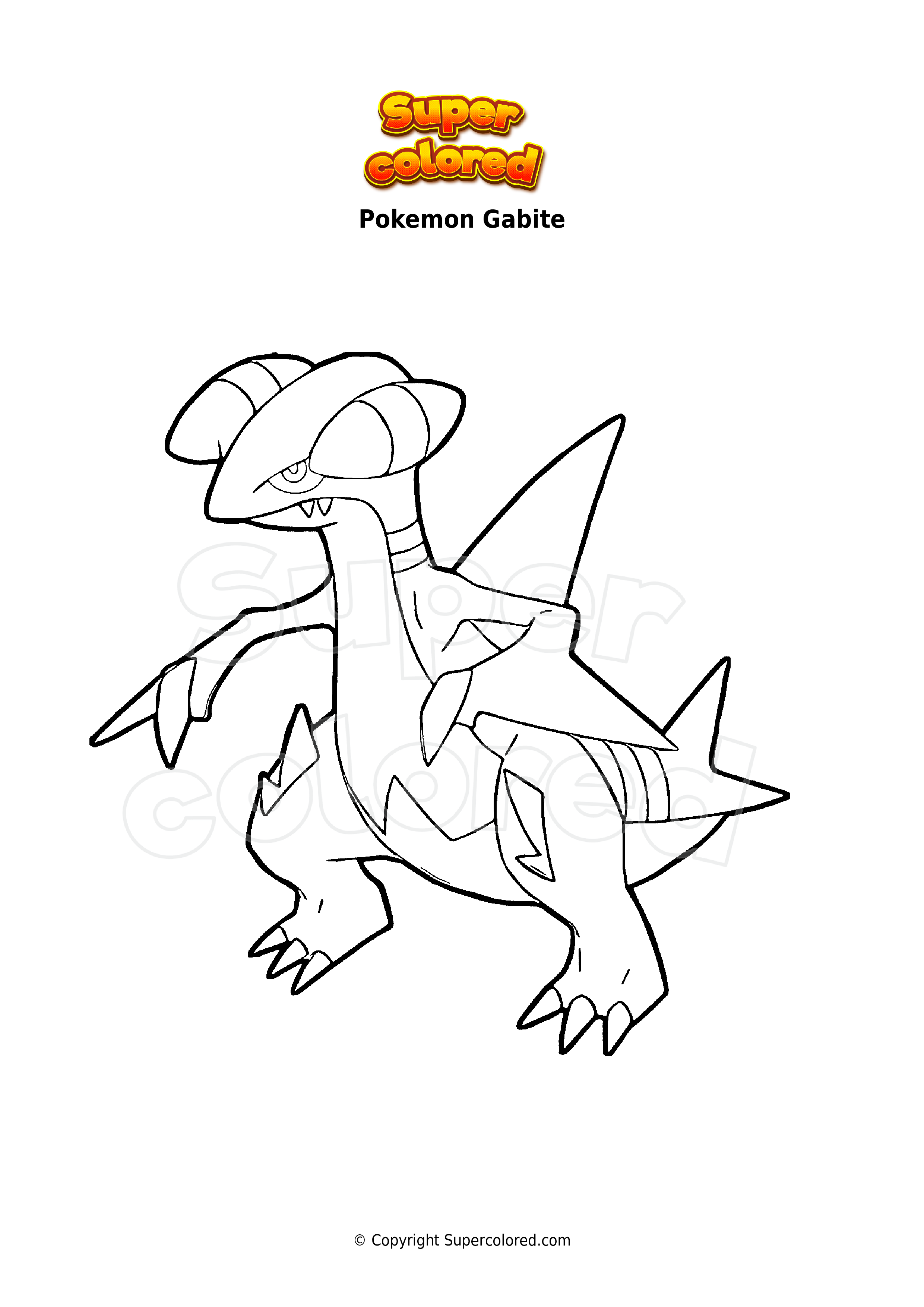 Dibujos Para Colorear - Pokemon Dragón - Supercolored