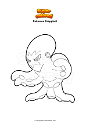 Dibujo para colorear Pokemon Grapploct