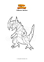Dibujo para colorear Pokemon Haxorus