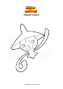 Dibujo para colorear Pokemon Lampent