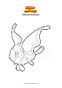 Dibujo para colorear Pokemon Lumineon