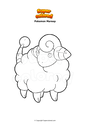 Dibujo para colorear Pokemon Mareep