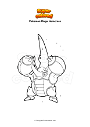Dibujo para colorear Pokemon Mega Heracross
