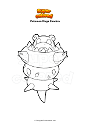 Dibujo para colorear Pokemon Mega Slowbro