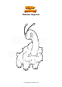 Dibujo para colorear Pokemon Meganium
