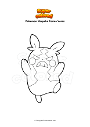 Dibujo para colorear Pokemon Morpeko Forma Voraz