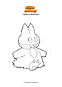 Dibujo para colorear Pokemon Munchlax