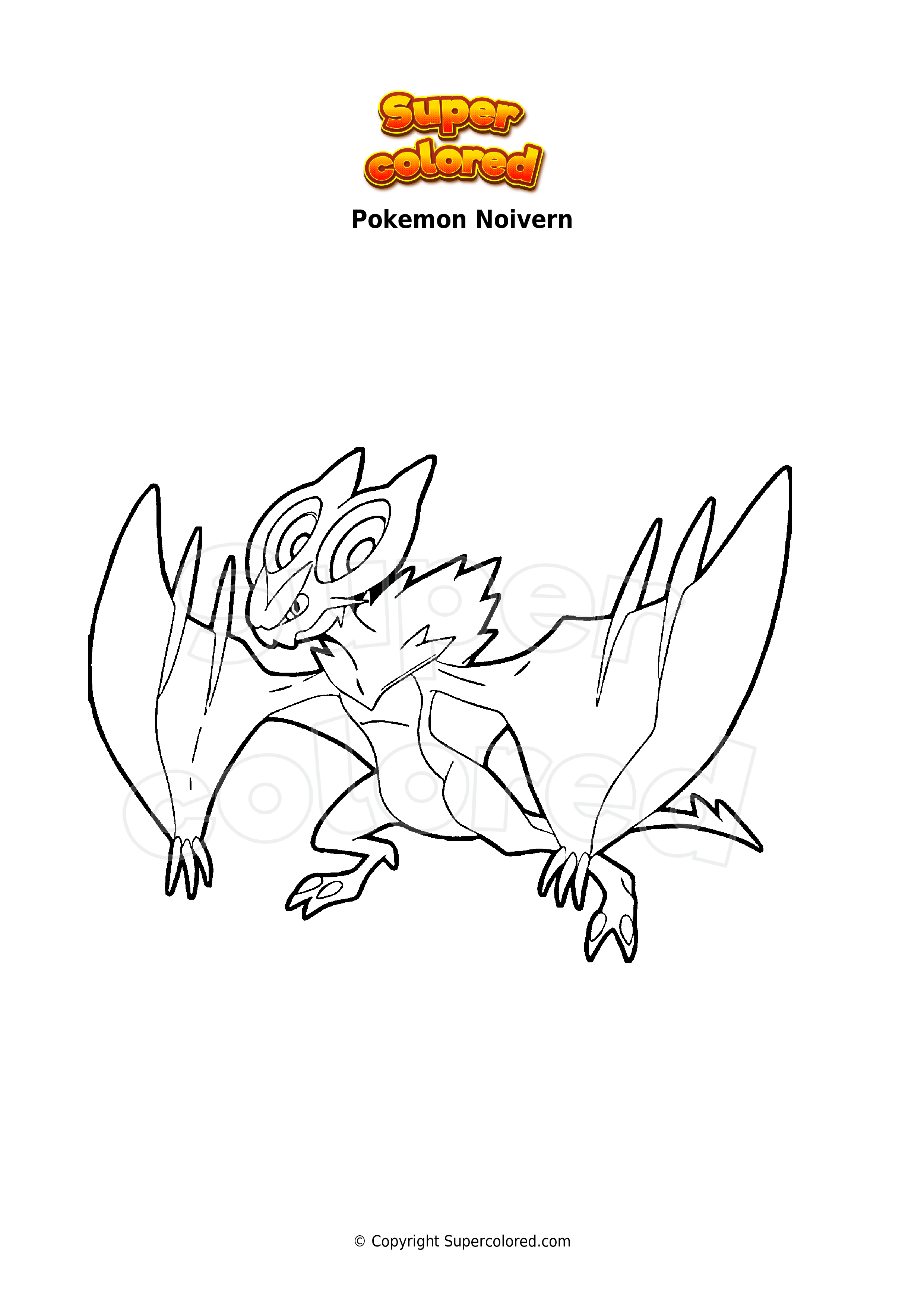 Dibujos Para Colorear - Pokemon Dragón - Supercolored