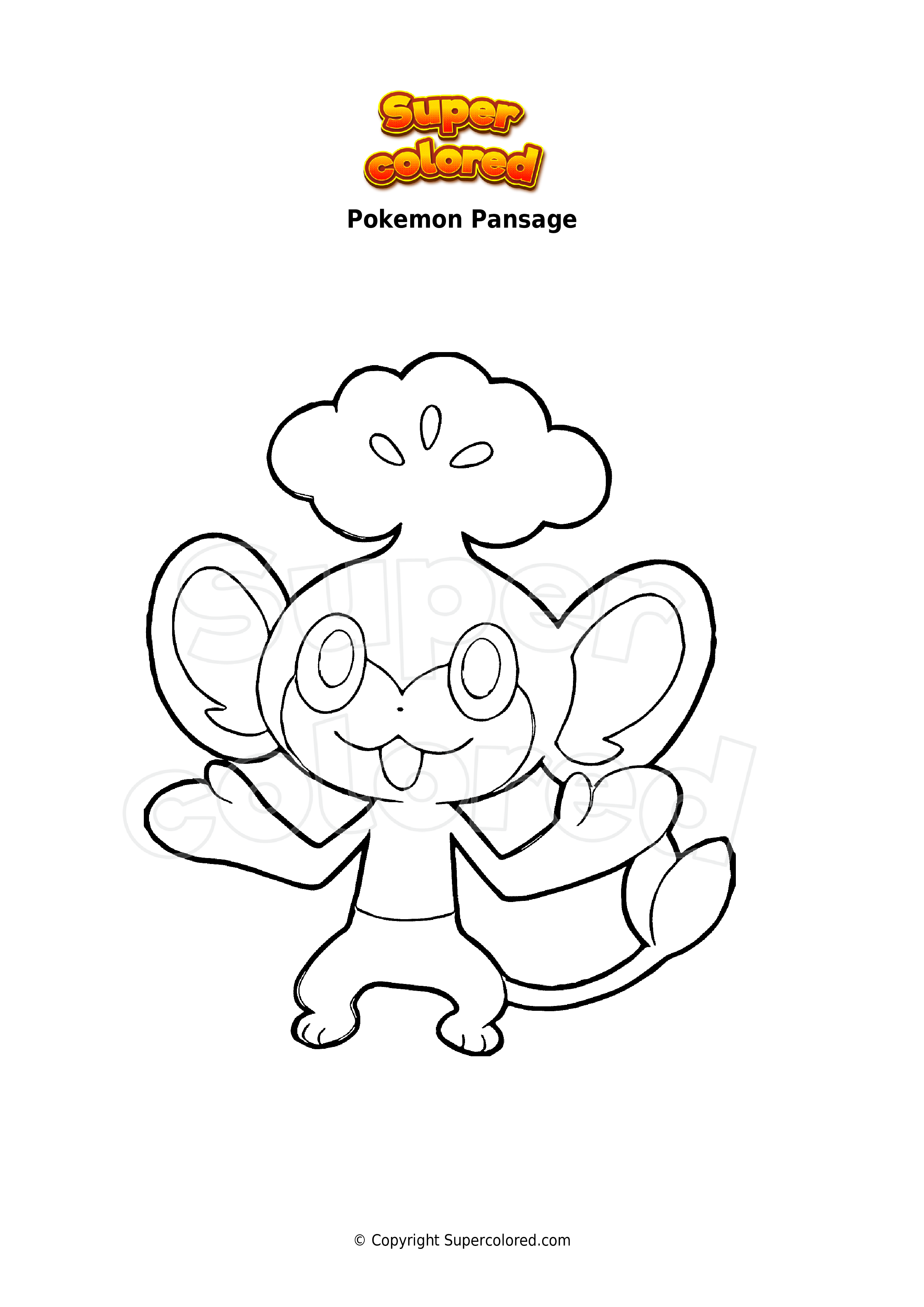 Dibujos Para Colorear - Pokemon Planta - Supercolored