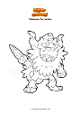 Dibujo para colorear Pokemon Perrserker