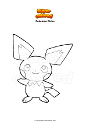 Dibujo para colorear Pokemon Pichu