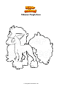 Dibujo para colorear Pokemon Ponyta Galar