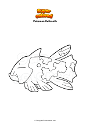Dibujo para colorear Pokemon Relicanth