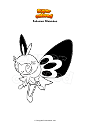 Dibujo para colorear Pokemon Ribombee