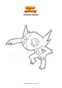 Dibujo para colorear Pokemon Sableye