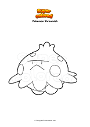 Dibujo para colorear Pokemon Shroomish