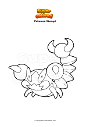 Dibujo para colorear Pokemon Skorupi