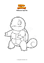 Dibujo para colorear Pokemon Squirtle