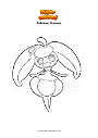 Dibujo para colorear Pokemon Steenee