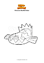 Dibujo para colorear Pokemon Stunfisk Galar