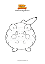 Dibujo para colorear Pokemon Togedemaru