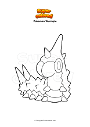 Dibujo para colorear Pokemon Wurmple