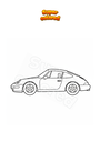 Dibujo para colorear Porsche carrera