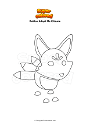 Dibujo para colorear Roblox Adopt Me Kitsune