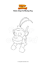 Dibujo para colorear Roblox Adopt Me Monkey King