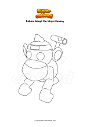 Dibujo para colorear Roblox Adopt Me Ninja Monkey